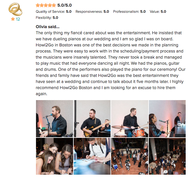 Dueling pianos for weddings